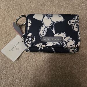 Vera Bradley Navy Floral Women's midtown RFID card case